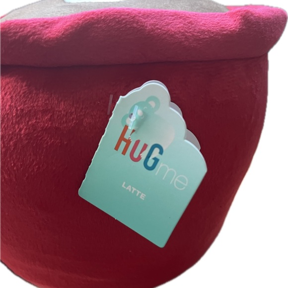 Hug Me, I Love You A Latte! Soft Plush red Coffee Mug. - Picture 3 of 3